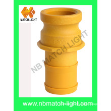 Injection Molding Nylon Grooved Plastic Camlock Fittings Adapter Type E